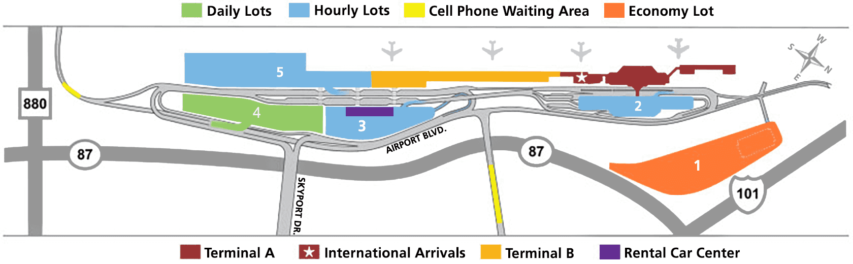 sjc long term parking